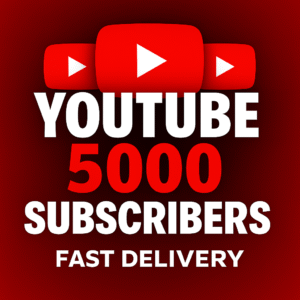 YouTube 5000+ Subscribers | Safe & Permanent | Fast Delivery | Instant Profile Growth