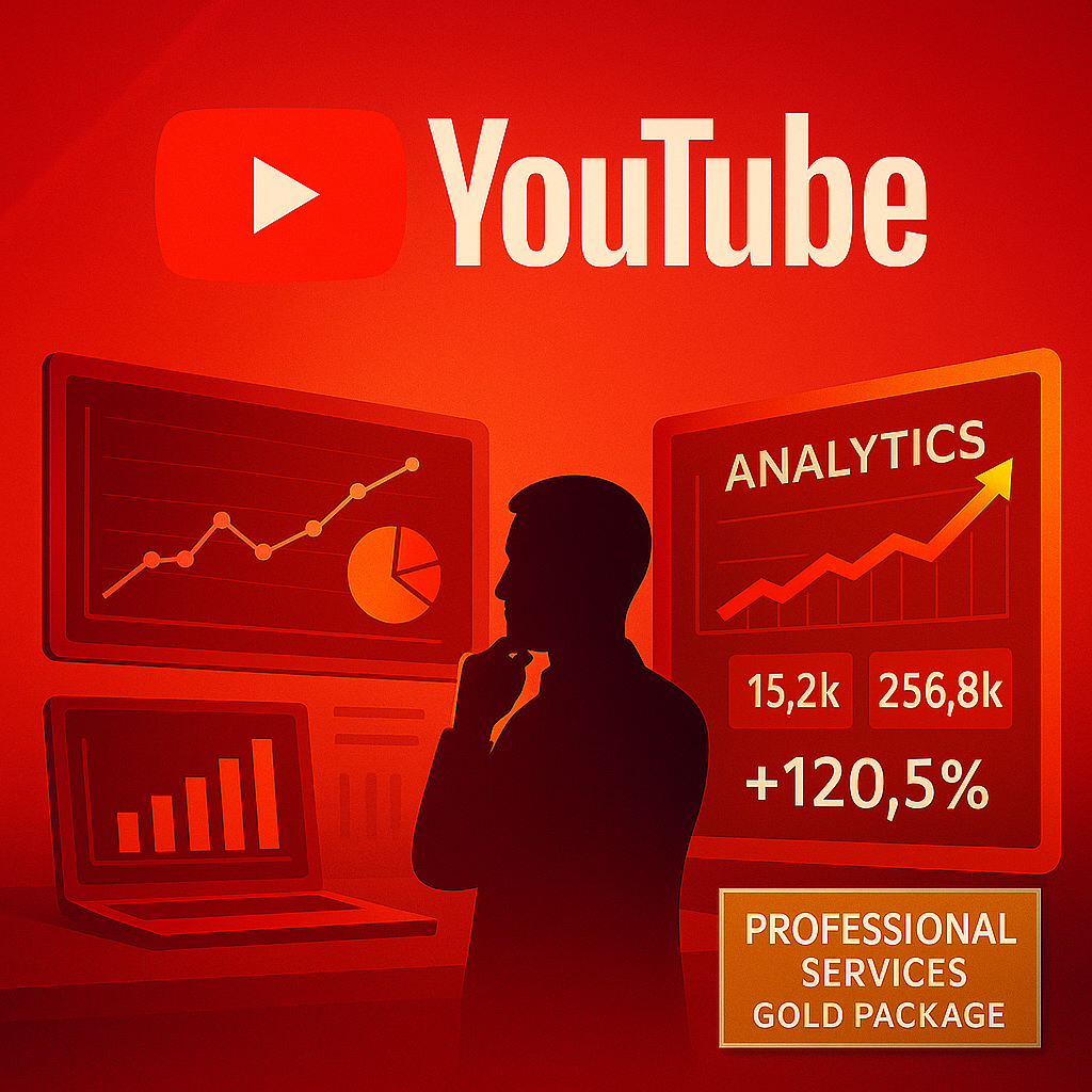 🟧Gold YouTube Optimisation Package | SEO Enhancement, Organic Engagement & Ads Support