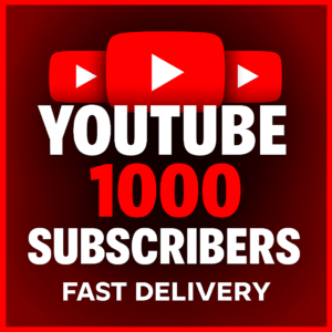 YouTube 1000+ Subscribers | Safe & Permanent | Fast Delivery | Instant Profile Growth