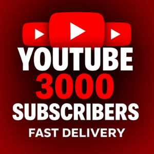 YouTube 3000+ Subscribers | Safe & Permanent | Fast Delivery | Instant Profile Growth